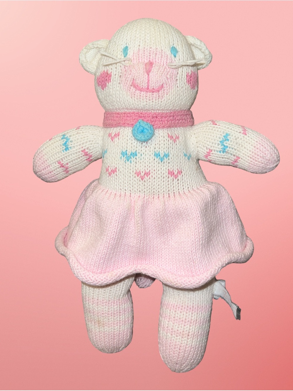 Zubels PURRFECT CLEO the Cat Knit Stuffed Plush Doll Toy 11"